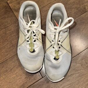 Nike White and Gray Golf Shoes